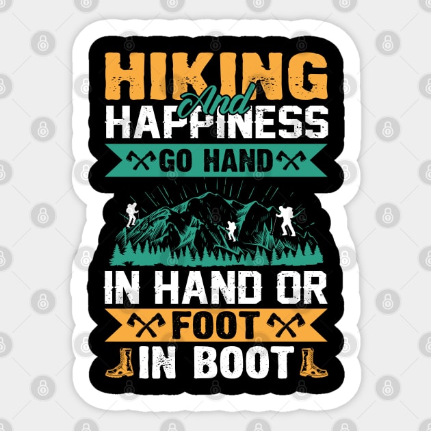 Hiking and Happiness Sticker by busines_night